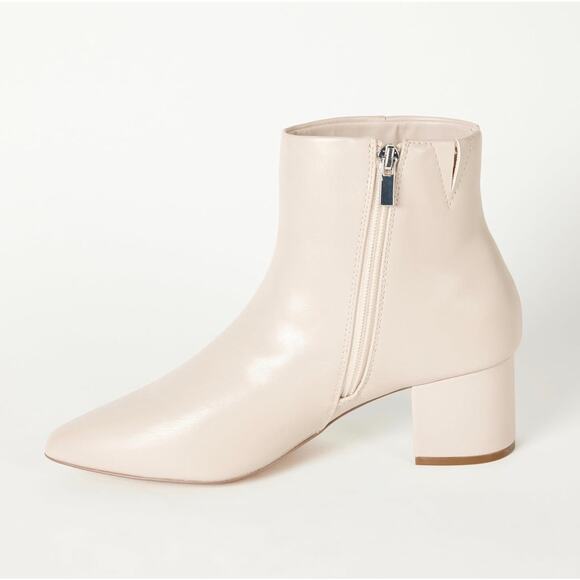 The Drop Women's Jessi Bone Side-Zip Block Heel Ankle Boot - Picture 4 of 5